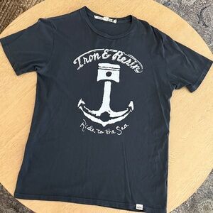 Iron & Resin Dark Grey Anchor Graphic Tee small